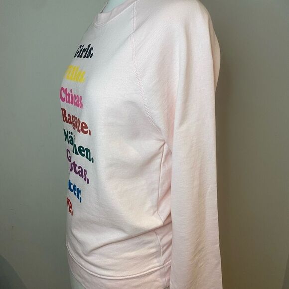 J. Crew Pink Pullover Sweatshirt French Terry Size Small - Picture 10 of 10